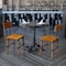 Flash Furniture Rustic Antique Walnut Industrial Wood Dining Chair, PK2 2-XU-DG-W0236-GG - alternate 1